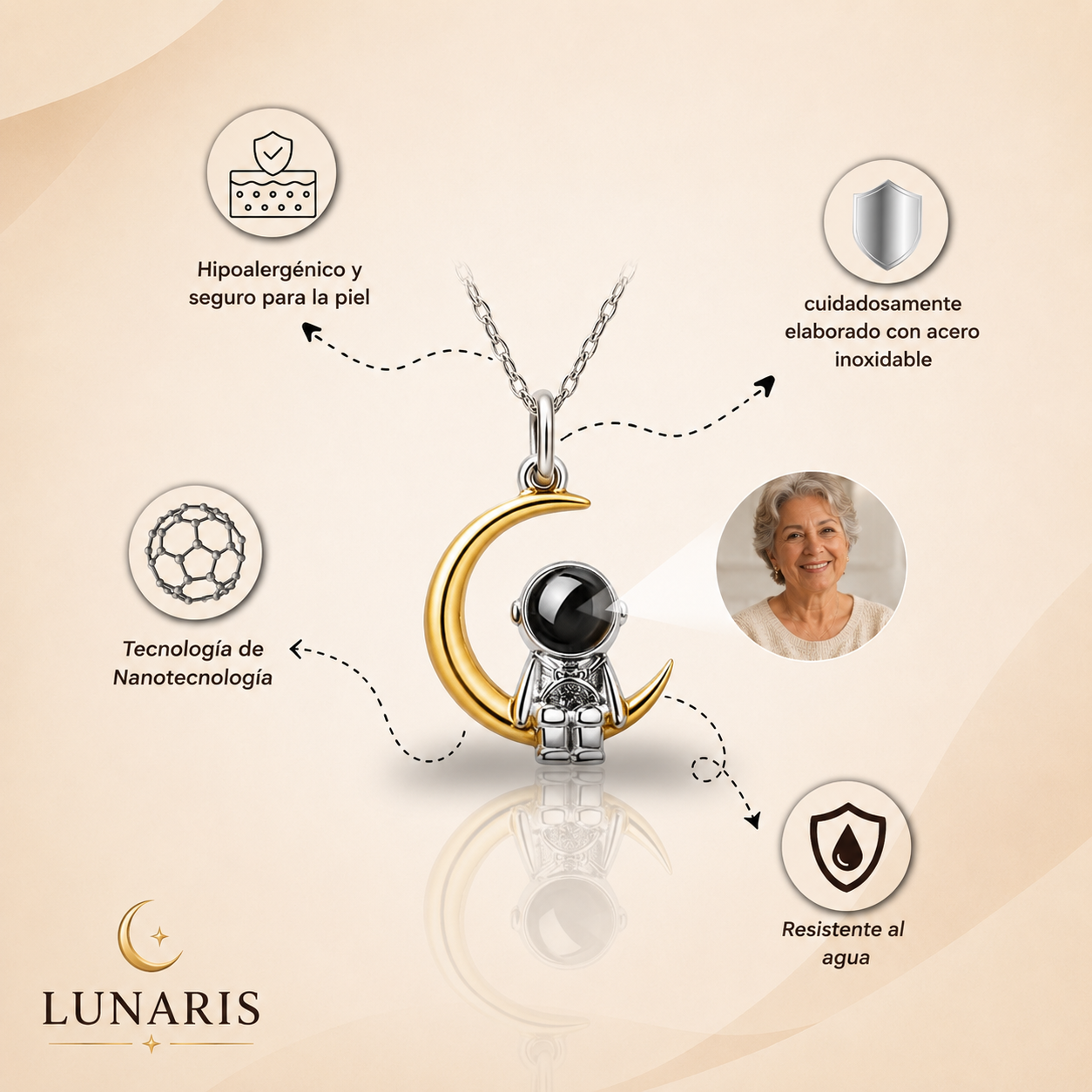 Collar Lunaris Personalizado con Foto